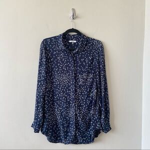 Ganni-floral Printed Button Down Blouse